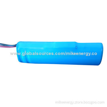 Lithium-ion Battery Pack with Sanyo 14500 Cells and 1S1P14500 3.7V, 0.8Ah